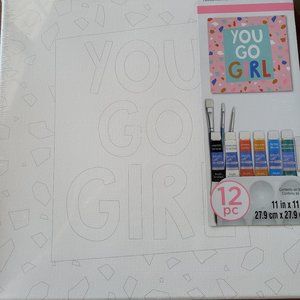 Acrylic canvas paint kit